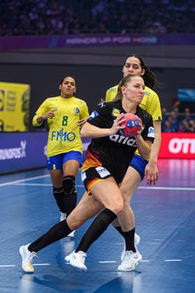 DORTMUND, GERMANY - 9 DECEMBER, 2025: - Women s Handball World Championship, WM, Weltmeisterschaft 2025 Germany vs Brazil at Westfallenhalle.  Copyright: xVitaliixKliuievx