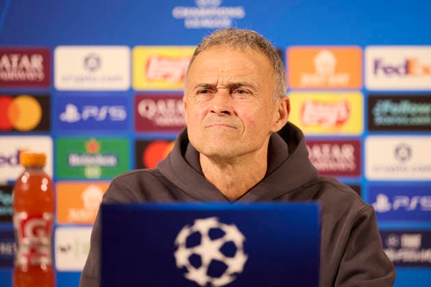 Athletic Club v Paris Saint-Germain FC - UEFA Champions League 2025-26 League Phase MD6 Luis Enrique head coach of Paris Saint-Germain looks on during the press conference, PK, Pressekonferenz prior to the UEFA Champions League 2025-26 League Phase MD6 match between Athletic Club and Paris Saint-Germain FC at San Mames on December 9, 2025, in Bilbao, Spain. Bilbao San Mames Basque Coountry Spain RL_ATHvPSG_CL_000044 Copyright: xRicardoxLarreinax