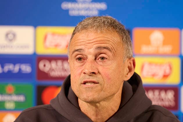 Athletic Club v Paris Saint-Germain FC - UEFA Champions League 2025-26 League Phase MD6 Luis Enrique head coach of Paris Saint-Germain looks on during the press conference, PK, Pressekonferenz prior to the UEFA Champions League 2025-26 League Phase MD6 match between Athletic Club and Paris Saint-Germain FC at San Mames on December 9, 2025, in Bilbao, Spain. Bilbao San Mames Basque Coountry Spain RL_ATHvPSG_CL_000048 Copyright: xRicardoxLarreinax