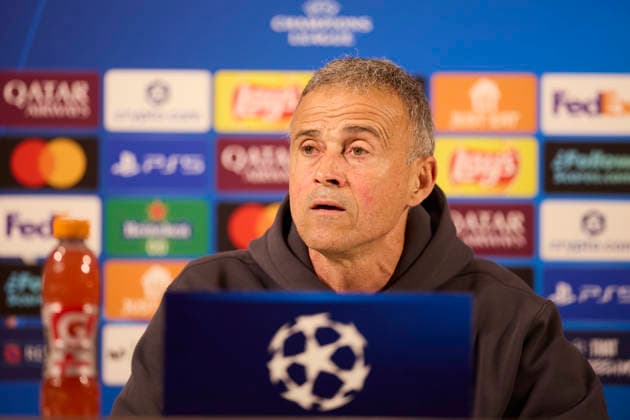 Athletic Club v Paris Saint-Germain FC - UEFA Champions League 2025-26 League Phase MD6 Luis Enrique head coach of Paris Saint-Germain looks on during the press conference, PK, Pressekonferenz prior to the UEFA Champions League 2025-26 League Phase MD6 match between Athletic Club and Paris Saint-Germain FC at San Mames on December 9, 2025, in Bilbao, Spain. Bilbao San Mames Basque Coountry Spain RL_ATHvPSG_CL_000052 Copyright: xRicardoxLarreinax