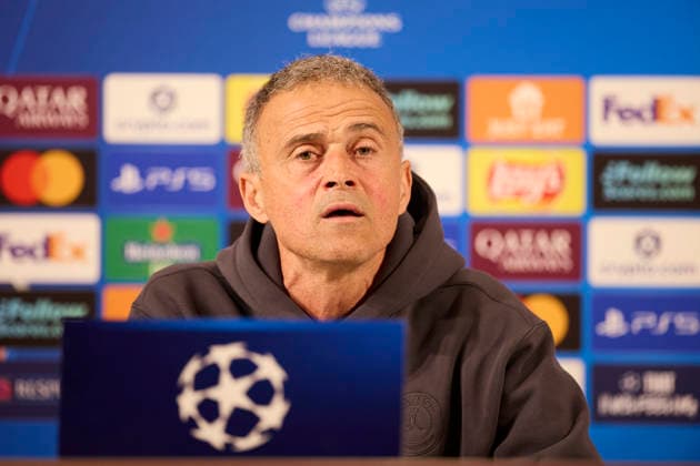 Athletic Club v Paris Saint-Germain FC - UEFA Champions League 2025-26 League Phase MD6 Luis Enrique head coach of Paris Saint-Germain looks on during the press conference, PK, Pressekonferenz prior to the UEFA Champions League 2025-26 League Phase MD6 match between Athletic Club and Paris Saint-Germain FC at San Mames on December 9, 2025, in Bilbao, Spain. Bilbao San Mames Basque Coountry Spain RL_ATHvPSG_CL_000054 Copyright: xRicardoxLarreinax