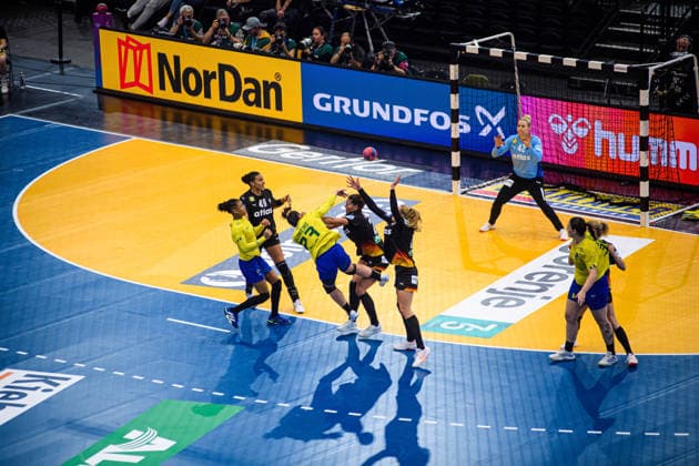 DORTMUND, GERMANY - 9 DECEMBER, 2025: - Women s Handball World Championship, WM, Weltmeisterschaft 2025 Germany vs Brazil at Westfallenhalle.  Copyright: xVitaliixKliuievx