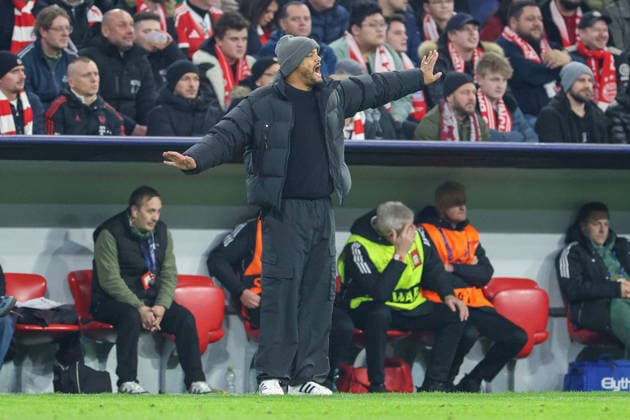 Soccer Champions League Matchday 6 FC Bayern Munich Sporting Lisbon on 09 12 2025 at the Allianz Arena in Munich Vincent Kompany Coach Head Coach Munich xMSx