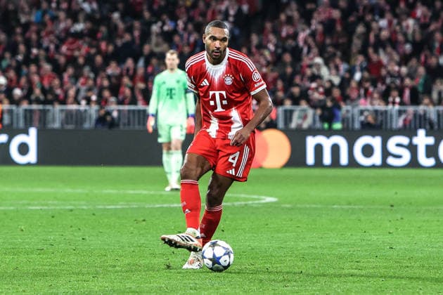 Sport, Football, UEFA Champions League Season 2025 2026 League Phase 6 Matchday FC Bayern Munich Sporting Clube de Portugal 09 12 2025, Allianz Arena Jonathan Tah FC Bayern Munich, 4 Munich Allianz Arena Bayern Germany