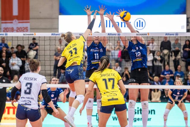 Volleyball, Women, VBL, Allianz MTV Stuttgart - SSC Palmberg Schwerin