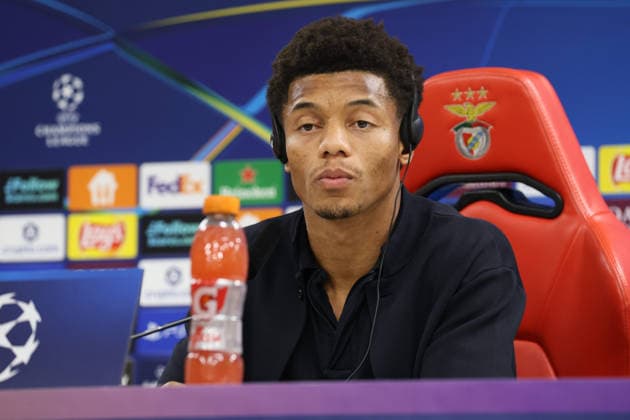 Benfica - Napoli conferenza pre partita David Neres of SSC Napoli During the pre-match press conference, PK, Pressekonferenz on December 09, 2025, between FC Benfica and SCC Napoli in the Champions League at the Da Luz Stadium in Lisbon. In the photo: Lisbona STADIO DA LUZ LISBONA PORTOGALLO Copyright: xFABIOxSASSOxFabioxSassox 2L8A5371