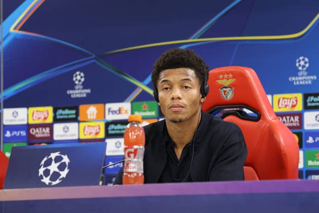 Benfica - Napoli conferenza pre partita David Neres of SSC Napoli During the pre-match press conference, PK, Pressekonferenz on December 09, 2025, between FC Benfica and SCC Napoli in the Champions League at the Da Luz Stadium in Lisbon. In the photo: Lisbona STADIO DA LUZ LISBONA PORTOGALLO Copyright: xFABIOxSASSOxFabioxSassox 2L8A5372