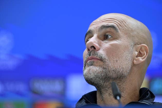 Ahead of Real Madrid v Manchester City - UEFA Champions League MADRID, SPAIN - DECEMBER 9: Head coach Pep Guardiola of Manchester City attends a press conference, PK, Pressekonferenz with the attendance of his player Bernardo Silva (not seen) ahead of UEFA Champions League week 6 football match between Real Madrid and Manchester City at Bernabeu Stadium in Madrid, Spain on December 9, 2025. Burak Akbulut Anadolu Madrid Spain. Editorial use only. Please get in touch for any other usage.  Copyright: x2025xAnadoluxBurakxAkbulutx