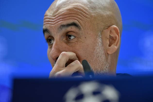 Ahead of Real Madrid v Manchester City - UEFA Champions League MADRID, SPAIN - DECEMBER 9: Head coach Pep Guardiola of Manchester City attends a press conference, PK, Pressekonferenz with the attendance of his player Bernardo Silva (not seen) ahead of UEFA Champions League week 6 football match between Real Madrid and Manchester City at Bernabeu Stadium in Madrid, Spain on December 9, 2025. Burak Akbulut Anadolu Madrid Spain. Editorial use only. Please get in touch for any other usage.  Copyright: x2025xAnadoluxBurakxAkbulutx