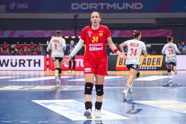 DORTMUND, GERMANY - 9 DECEMBER, 2025: Tatjana Brnovic - Women s Handball World Championship, WM, Weltmeisterschaft 2025 Norway vs Montenegro at Westfallenhalle.  Copyright: xVitaliixKliuievx