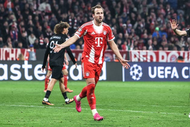 Sport, Football, UEFA Champions League Season 2025 2026 League Phase 6 Matchday FC Bayern Munich Sporting Clube de Portugal 09 12 2025, Allianz Arena Harry Kane FC Bayern Munich, 9 Munich Allianz Arena Bayern Germany