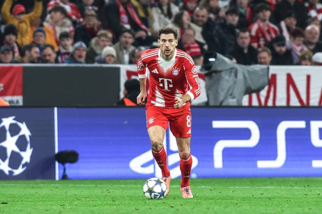 Sport, Football, UEFA Champions League Season 2025 2026 League Phase 6 Matchday FC Bayern Munich Sporting Clube de Portugal 09 12 2025, Allianz Arena Leon Goretzka FC Bayern Munich, 8 Munich Allianz Arena Bayern Germany