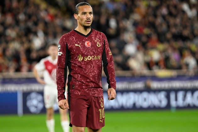 FOOTBALL : AS Monaco VS Galatasaray SK - UEFA Champions League - 09 12 2025 Leroy SanÃ (Galatasaray SK) - UEFA Champions League match between AS Monaco and Galatasaray SK on December 9, 2025 at the Louis II Stadium in Monaco. MonacoMonaco  Copyright: xWilliamxCannarellax