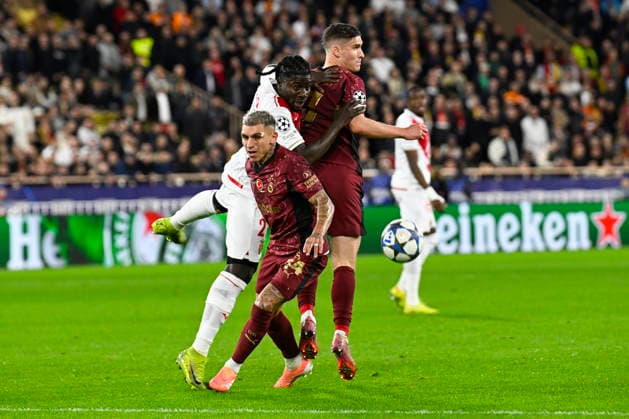FOOTBALL : AS Monaco VS Galatasaray SK - UEFA Champions League - 09 12 2025 UEFA Champions League match between AS Monaco and Galatasaray SK on December 9, 2025 at the Louis II Stadium in Monaco. MonacoMonaco  Copyright: xWilliamxCannarellax