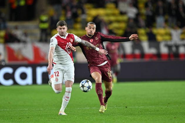 Monaco v Galatasaray - UEFA Champions League MONACO, MONACO - DECEMBER 09: Leroy Sane (10) of Galatasaray in action against Caio Henrique (12) of Monaco during the UEFA Champions League group stage week 6 match between Monaco and Galatasaray at Stade Louis II in Monaco, Monaco on December 09, 2025. Mustafa Yalcin Anadolu Monaco Monaco. Editorial use only. Please get in touch for any other usage.  Copyright: x2025xAnadoluxMustafaxYalcinx
