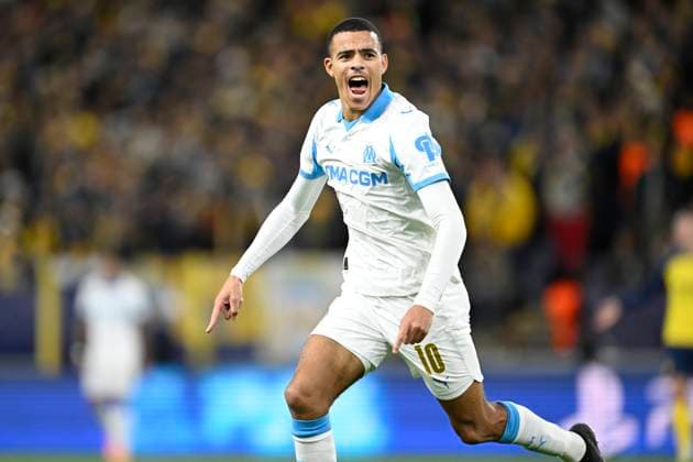 Royale Union Saint-Gilloise v Marseille - UEFA Champions League BRUSSELS, BELGIUM - DECEMBER 09 : Greenwood Mason forward of OM Marseille celebrates scoring a goal during the UEFA Champions League 2025 26 League Phase MD6 match between Royale Union Saint-Gilloise and Marseille on December 9, 2025 in Brussels, Belgium, 09 12 2025 Brussels Belgium  Copyright: xNicoxVereeckenx