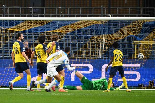 Royale Union Saint-Gilloise v Marseille - UEFA Champions League BRUSSELS, BELGIUM - DECEMBER 09 : Greenwood Mason forward of OM Marseille scores a goal during the UEFA Champions League 2025 26 League Phase MD6 match between Royale Union Saint-Gilloise and Marseille on December 9, 2025 in Brussels, Belgium, 09 12 2025 Brussels Belgium  Copyright: xVincentxKalutx