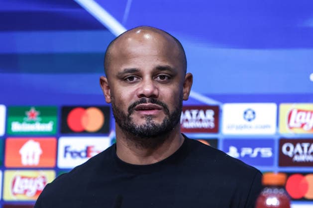 Sport, Football, UEFA Champions League Season 2025 2026 League Phase 6 Matchday FC Bayern Munich Sporting Clube de Portugal 09 12 2025, Allianz Arena Vincent Kompany Coach, FC Bayern Munich Press Conference Munich Allianz Arena Bayern Germany