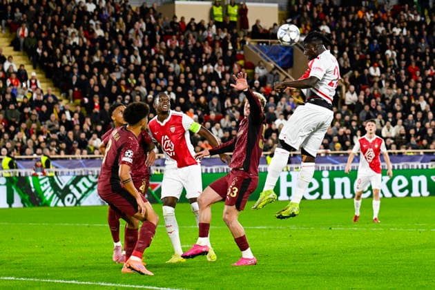 FOOTBALL : AS Monaco VS Galatasaray SK - UEFA Champions League - 09 12 2025 Mohammed Salisu (ASM) - UEFA Champions League match between AS Monaco and Galatasaray SK on December 9, 2025 at the Louis II Stadium in Monaco. MonacoMonaco  Copyright: xWilliamxCannarellax