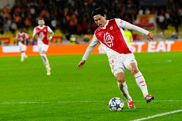FOOTBALL : AS Monaco VS Galatasaray SK - UEFA Champions League - 09 12 2025 Takumi Minamino (ASM) - UEFA Champions League match between AS Monaco and Galatasaray SK on December 9, 2025 at the Louis II Stadium in Monaco. MonacoMonaco  Copyright: xWilliamxCannarellax