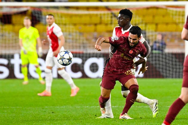 FOOTBALL : AS Monaco VS Galatasaray SK - UEFA Champions League - 09 12 2025 Ä°lkay GündoÄüan (Galatasaray SK) - UEFA Champions League match between AS Monaco and Galatasaray SK on December 9, 2025 at the Louis II Stadium in Monaco. MonacoMonaco  Copyright: xWilliamxCannarellax