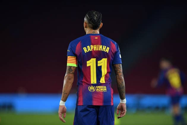 FC Barcelona, Barca v EINTRACHT FRANKFURT SPOTIFY CAMP NOU. BARCELONA. December 9,2025 FC BARCELONA vs EINTRACHT FRANKFURT December 9,2025 Raphina (11) of FC Barcelona during the soccer match corresponding to the sixth match of the group stage of the UEFA Champions League between FC Barcelona and Eintracht Frankfurt at Spotify Camp Nou in Barcelona, Spain. Barcelona ESP Copyright: xS.xRosx