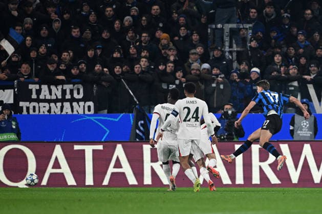 Mg Bergamo 09 12 2025 - Champions League Atalanta-Chelsea foto Matteo Gribaudi Image nella foto: gol Charles De Ketelaere 