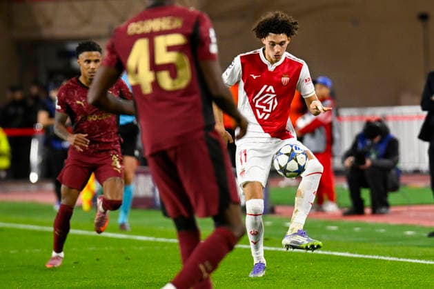 FOOTBALL : AS Monaco VS Galatasaray SK - UEFA Champions League - 09 12 2025 Maghnes Akliouche (ASM) - UEFA Champions League match between AS Monaco and Galatasaray SK on December 9, 2025 at the Louis II Stadium in Monaco. MonacoMonaco  Copyright: xWilliamxCannarellax