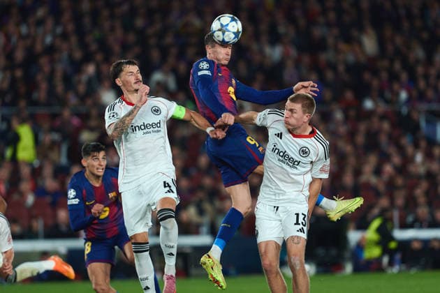 December 9, 2025, Barcelona, Spain: BARCELONA, SPAIN - DECEMBER 02: .Robert Lewandowski of FC Barcelona, Barca during the UEFA Champions League match between FC Barcelona and Eintracht Frankfurt at the Spotify Camp Nou on December 9, 2025 in Barcelona, Spain Barcelona Spain - ZUMAd159 20251209_zia_d159_063 Copyright: xGerardxFrancox
