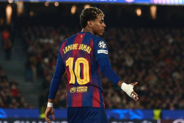 December 9, 2025, Barcelona, Spain: BARCELONA, SPAIN - DECEMBER 02: .Lamine Yamal of FC Barcelona, Barca during the UEFA Champions League match between FC Barcelona and Eintracht Frankfurt at the Spotify Camp Nou on December 9, 2025 in Barcelona, Spain Barcelona Spain - ZUMAd159 20251209_zia_d159_071 Copyright: xGerardxFrancox