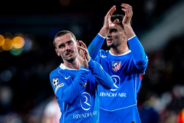 Atletico de Madrid forwarder Antoine Griezmann, during the match PSV Eindhoven vs Atletico de Madrid at the Philips stadium for the Champions League phase Matchday 6 season 2025 2026 in EINDHOVEN, Netherlands on 9 December 2025, photo by Stefan Koops EYE4images DeFodi Images