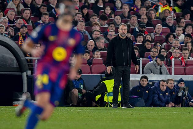 FC Barcelona, Barca v EINTRACHT FRANKFURT SPOTIFY CAMP NOU. BARCELONA. December 9,2025 FC BARCELONA vs EINTRACHT FRANKFURT December 9,2025 Hansi Flick head coach of FC Barcelona during the soccer match corresponding to the sixth match of the group stage of the UEFA Champions League between FC Barcelona and Eintracht Frankfurt at Spotify Camp Nou in Barcelona, Spain. Barcelona ESP Copyright: xS.xRosx