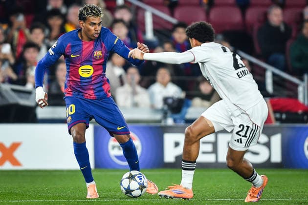 December 9, 2025, Barcelona, Spain, Spain: Lamine YAMAL of Barcelona during the UEFA Champions League, League Phase MD6 match between FC Barcelona, Barca and Eintracht Frankfurt at Spotify Camp Nou Stadium on December 09, 2025 in Barcelona, Spain. Barcelona Spain - ZUMAm308 20251209_zsp_m308_009 Copyright: xMatthieuxMirvillex
