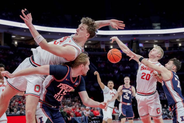 Basketball, NCAA, Ohio State Buckeyes - Illinois Fighting Illini