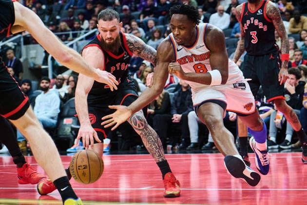 Basketball, NBA, Toronto Raptors - New York Knicks