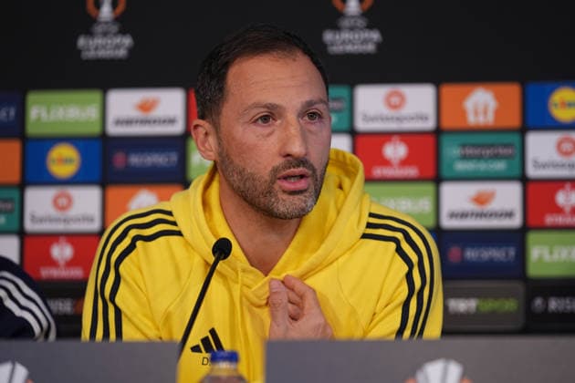 Ahead of UEFA Europa League Brann v Fenerbahce match ISTANBUL, TURKIYE - DECEMBER 10: Head coach Domenico Tedesco of Fenerbahce holds a press conference, PK, Pressekonferenz at Can Bartu Facilities in Istanbul, Turkiye on December 10, 2025, ahead of UEFA Europa League 6th week match between Brann and Fenerbahce. Adem Kutucu Anadolu Istanbul Turkey. Editorial use only. Please get in touch for any other usage.  Copyright: x2025xAnadoluxAdemxKutucux