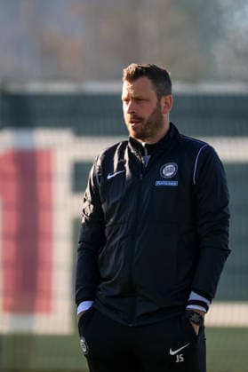 SOCCER - UEFA EL, Sturm vs Red Star GRAZ,AUSTRIA,10.DEC.25 - SOCCER - UEFA Europa League, SK Sturm Graz vs Red Star Belgrade, training Sturm, preview. Image shows head coach Juergen Saeumel (Sturm).  GEPAxpictures xMarioxBuehner-Weinrauch