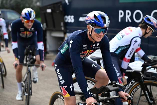 Media day of Red Bull-BORA-hansgrohe BINISSALEM, SPAIN - DECEMBER 10 : Van Gils Maxim (BEL) of Red Bull BORA - Hansgrohe pictured during the media day of the Red Bull-BORA-hansgrohe cycling team at Central Studios Mallorca on December 10, 2025 in Binissalem, Spain, 10 12 2025 Binissalem Spain  Copyright: xJanxDexMeuleneirx