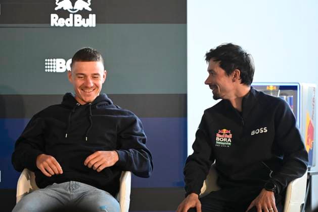 Cycling, Red Bull Bora Hansgrohe press conference with Remco Evenepoel