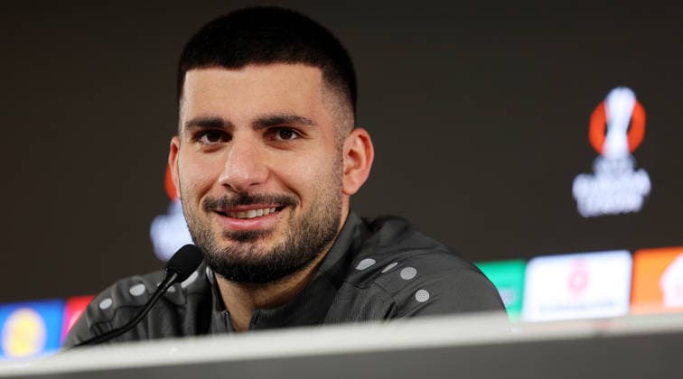 BAU 10 12 2025 Stuttgart Football VfB Stuttgart Press conference, Deniz Undav