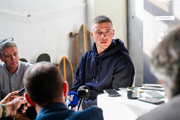 Media day of Red Bull-BORA-hansgrohe BINISSALEM, SPAIN - DECEMBER 10 : Evenepoel Remco (BEL) of Red Bull BORA - Hansgrohe pictured during the media day of the Red Bull-BORA-hansgrohe cycling team at Central Studios Mallorca on December 10, 2025 in Binissalem, Spain, 10 12 2025 Binissalem Spain  Copyright: xJanxDexMeuleneirx