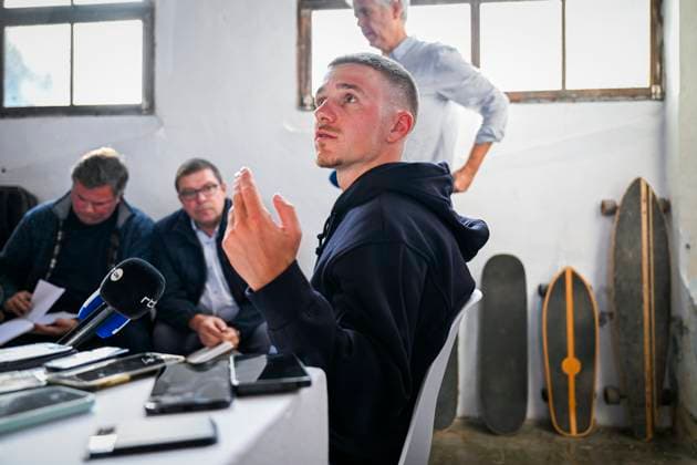 Media day of Red Bull-BORA-hansgrohe BINISSALEM, SPAIN - DECEMBER 10 : Evenepoel Remco (BEL) of Red Bull BORA - Hansgrohe pictured during the media day of the Red Bull-BORA-hansgrohe cycling team at Central Studios Mallorca on December 10, 2025 in Binissalem, Spain, 10 12 2025 Binissalem Spain  Copyright: xJanxDexMeuleneirx