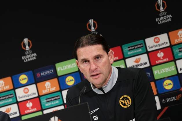 Conference de Giorgio Contini - PHOTOPQR VOIX DU NORD Thierry Thorel ; 10 12 2025 ; Berne , le 10 decembre 2025 - L entraineur des BSC Young Boys en conference de presse avant la rencontre le LOSC en Europa League - Photo : Thierry Thorel La Voix du Nord press conference, PK, Pressekonferenz in Berne on December 10, 2025 Berne-Mitteland France  Copyright: xPHOTOPQR VOIXxDUxNORD MAXPPPxThierryxThorelx 20251210VDN6727 20251210VDN6727