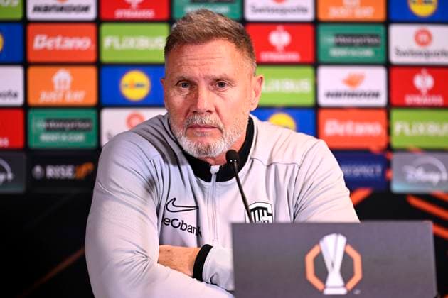 Football, EL, KRC Genk, Press conference with Thorsten Fink