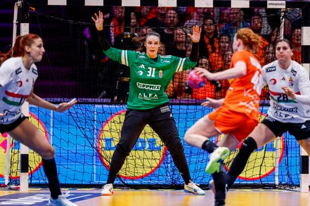 goalkeeper Zsofi Szemerey of Hungary Netherlands v Hungary, Quarter finals - 27th IHF Women s Handball World Championship, WM, Weltmeisterschaft Netherlands v Hungary, Ahoy, December 10, 2025, Rotterdam, Netherlands.