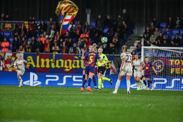 Laia Aleixandri ( FC Barcelona, Barca ) in action during the match between FC Barcelona Womens team and SL Benfica Womens team, valid for Womens Champions League 2025 2026 at Estadi Johan Cruyff on 10 December 2025. Barcelona Estadi Johan Cruyff Barcelona Portugal Copyright: xIMAGOx xPRIMExSPORTSxIMAGESx xFILIPExOLIVEIRAx