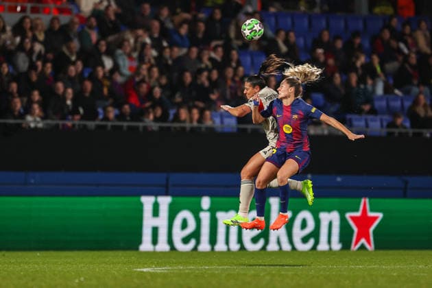 Laia Aleixandri ( FC Barcelona, Barca ) in action during the match between FC Barcelona Womens team and SL Benfica Womens team, valid for Womens Champions League 2025 2026 at Estadi Johan Cruyff on 10 December 2025. Barcelona Estadi Johan Cruyff Barcelona Portugal Copyright: xIMAGOx xPRIMExSPORTSxIMAGESx xFILIPExOLIVEIRAx
