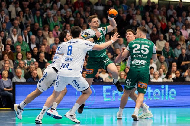David SCHMIDT FRISCH AUF Goeppingen, 77 GER, FRISCH AUF Goeppingen vs TBV Lemgo, Handball, Bundesliga, Matchday 16, Season 2025 2026, 10 12 2025, GER, FRISCH AUF Goeppingen vs TBV Lemgo, Handball, Bundesliga, Matchday 16, Season 2025 2026, 10 12 2025, Goeppingen Copyright: xEibnerxPressefoto OliverxSchmidtx EP_OST