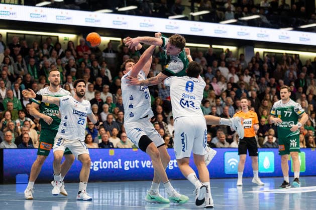 Victor KLOEVE FRISCH AUF Goeppingen, 07 GER, FRISCH AUF Goeppingen vs TBV Lemgo, Handball, Bundesliga, Matchday 16, Season 2025 2026, 10 12 2025, GER, FRISCH AUF Goeppingen vs TBV Lemgo, Handball, Bundesliga, Matchday 16, Season 2025 2026, 10 12 2025, Goeppingen Copyright: xEibnerxPressefoto OliverxSchmidtx EP_OST
