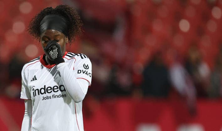 Anyomi Nicole , 1.FC Nürnberg-Eintracht Frankfurt , Google Pixel Frauen-Bundesliga , Fußball , in den Max Morlock Stadion, in Nürnberg , Bayern, Deutschland. Dezember 10, 2025 . Photo by: Davide Elias IPA Photo Pressefoto DENL Copyright: xDavidexEliasx